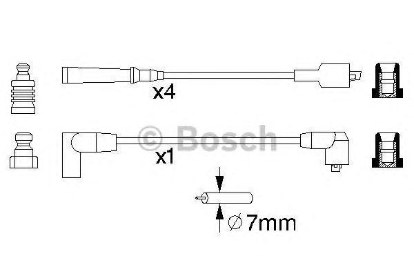 Комплект проводов BOSCH, 0986356866