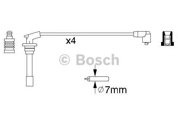 Комплект проводов BOSCH, 0986356867
