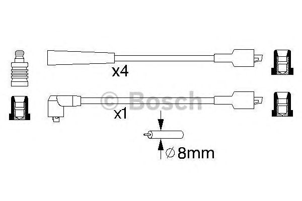 Комплект проводов BOSCH, 0986356868