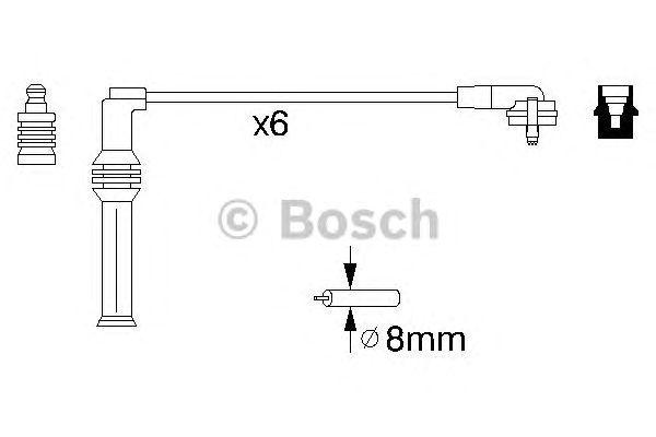 КОМПЛЕКТ ВВ. ПРОВОДОВ BOSCH, 0986356870