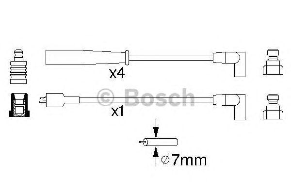 Комплект проводов BOSCH, 0986356873