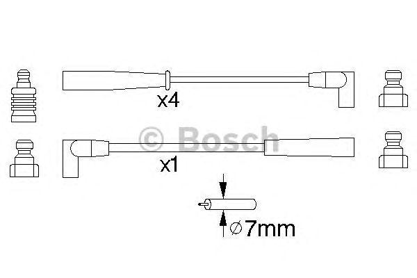КОМПЛЕКТ ВВ. ПРОВОДОВ BOSCH, 0986356888