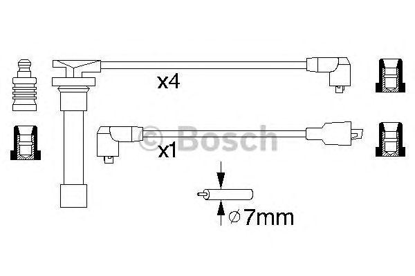 ВЫСОКОВОЛЬТН. ПРОВОДА BOSCH, 0986356893