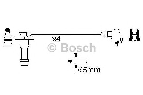 КОМПЛЕКТ ВВ. ПРОВОДОВ BOSCH, 0986356928