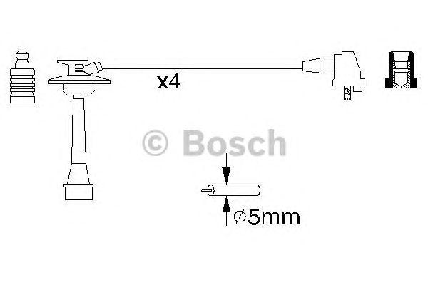 КОМПЛЕКТ ВВ. ПРОВОДОВ BOSCH, 0986356933