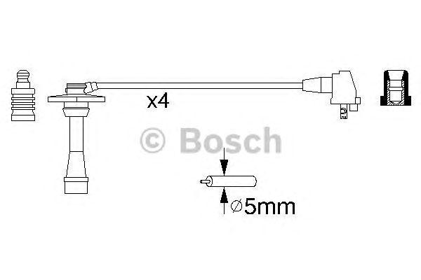 КОМПЛЕКТ ВВ. ПРОВОДОВ BOSCH, 0986356957