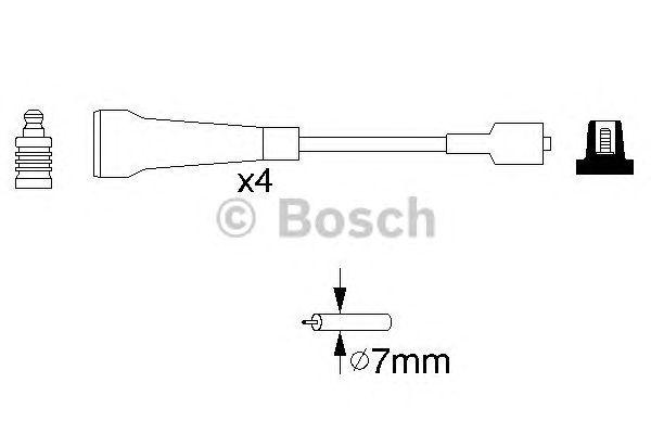 Комплект проводов BOSCH, 0986356967