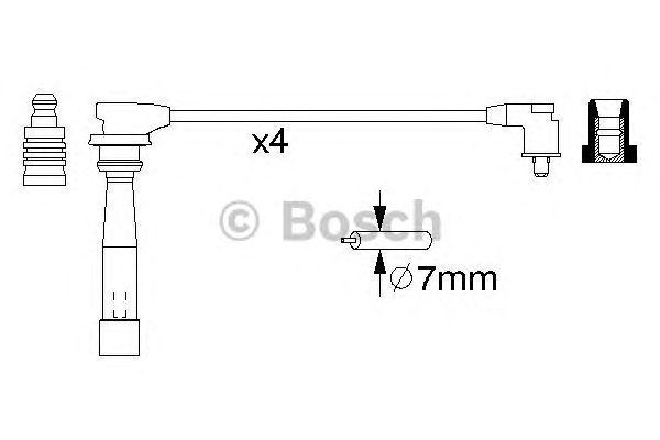 Провода высоковольтные BOSCH, 0986356970