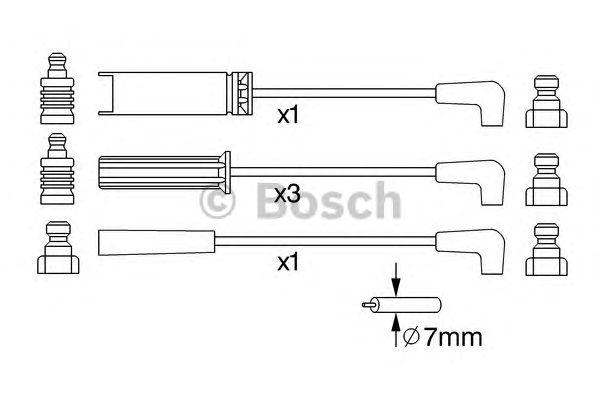 Комплект проводов BOSCH, 0986356972