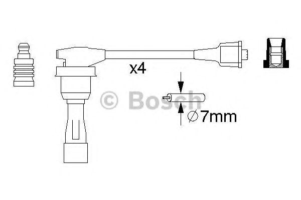 Провода высоковольтные BOSCH, 0986356974