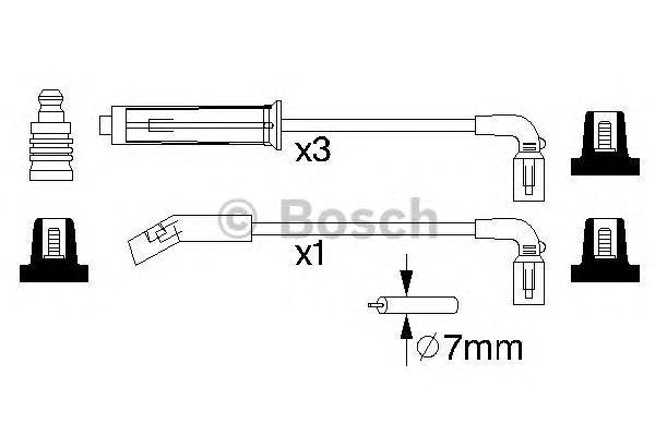 Комплект проводов BOSCH, 0986356980