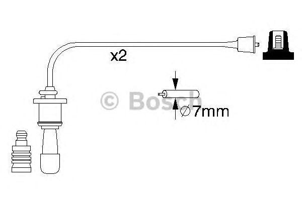 Комплект проводов BOSCH, 0986356991