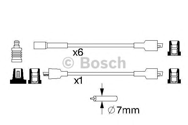 КОМПЛЕКТ ВВ. ПРОВОДОВ BOSCH, 0986357011