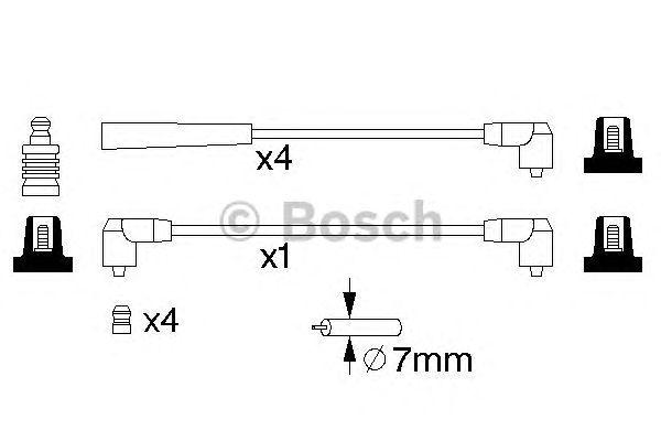 КОМПЛЕКТ ВВ. ПРОВОДОВ BOSCH, 0986357068