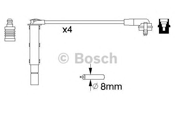 Комплект проводов BOSCH, 0986357090