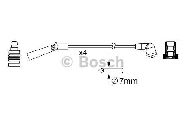 КОМПЛЕКТ ВВ. ПРОВОДОВ BOSCH, 0986357093