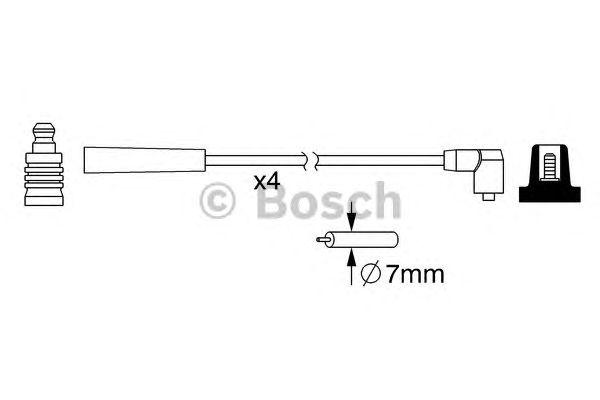 ВЫСОКОВОЛЬТН. ПРОВОДА BOSCH, 0986357098