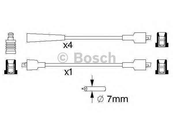 КОМПЛЕКТ ВВ ПРОВОДОВ BOSCH, 0986357117