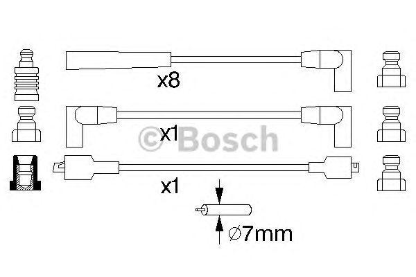 КОМПЛЕКТ ВВ. ПРОВОДОВ BOSCH, 0986357118