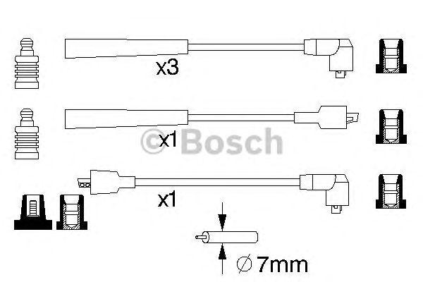 КОМПЛЕКТ ВВ. ПРОВОДОВ BOSCH, 0986357122