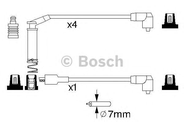 КОМПЛЕКТ ВВ. ПРОВОДОВ BOSCH, 0986357127