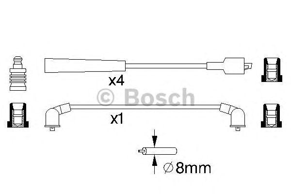 Комплект проводов BOSCH, 0986357129