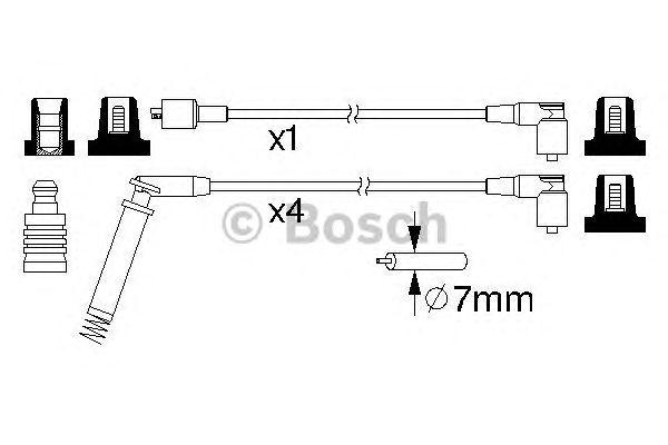 Провода высоковольтные BOSCH, 0986357148