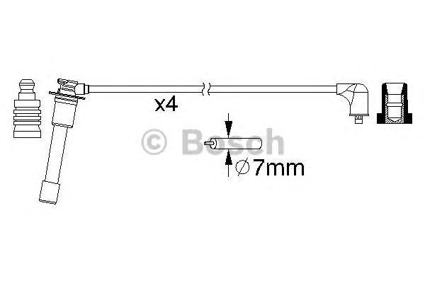 Комплект проводов BOSCH, 0986357149