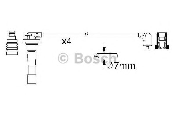 Комплект проводов BOSCH, 0986357150