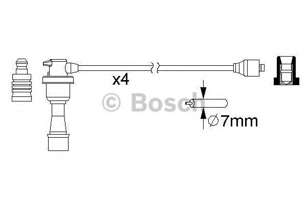 Провода высоковольтные BOSCH, 0986357151
