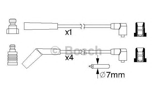 Провода высоковольтные BOSCH, 0986357153