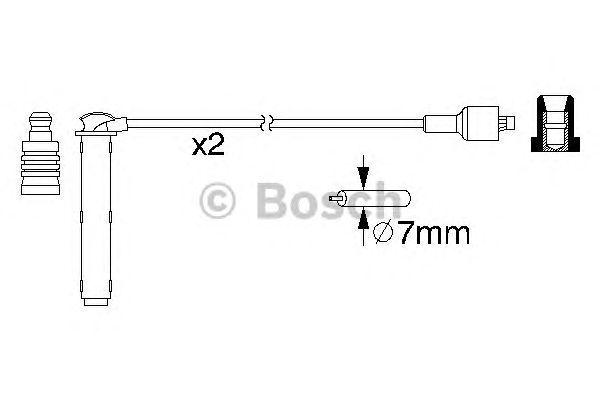 Провода высоковольтные BOSCH, 0986357154