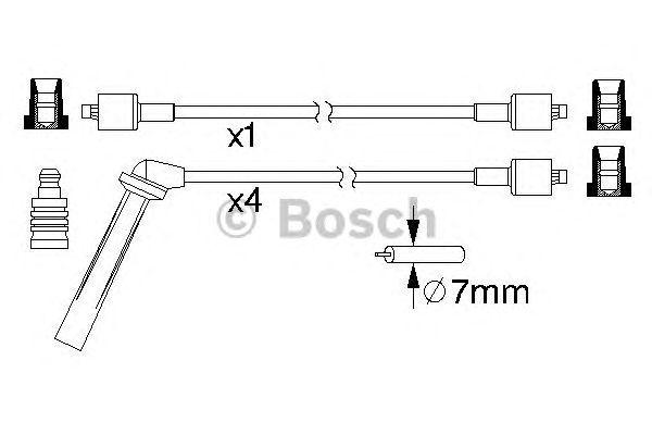 Провода высоковольтные BOSCH, 0986357161