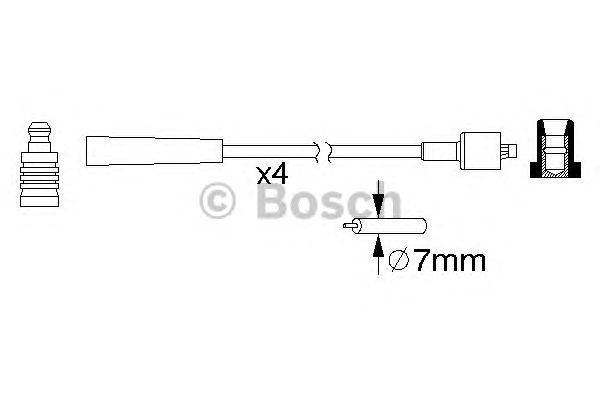Провода высоковольтные BOSCH, 0986357165