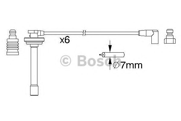 КОМПЛЕКТ В.В. ПРОВОДОВ BOSCH, 0986357167