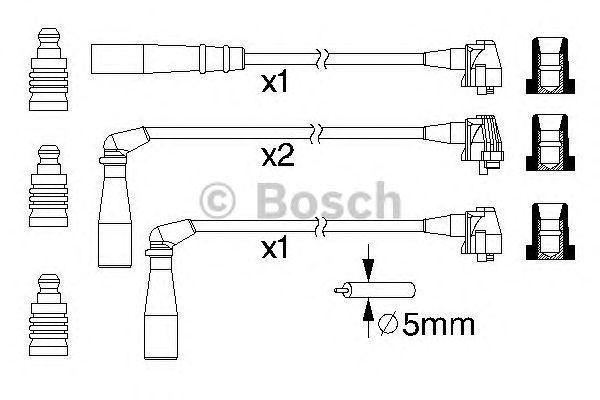 Провода высоковольтные BOSCH, 0986357171