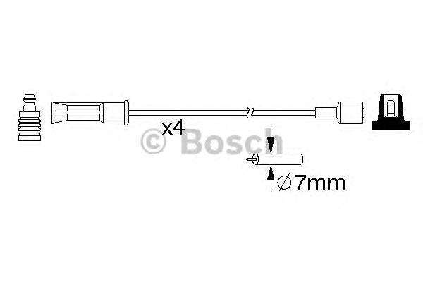 Комплект проводов BOSCH, 0986357184