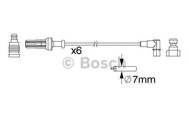 Провода высоковольтные BOSCH, 0986357187