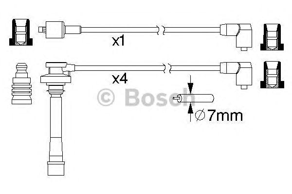 Провода высоковольтные BOSCH, 0986357197