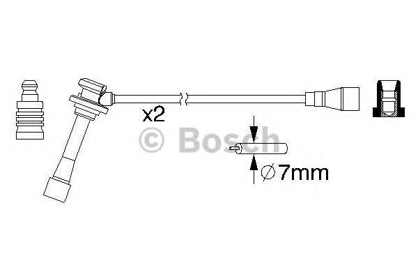Комплект проводов BOSCH, 0986357203