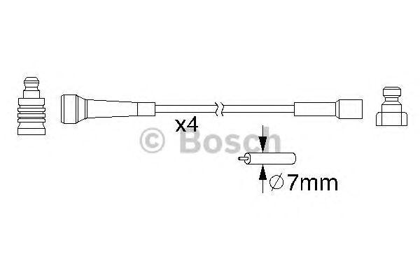 Комплект проводов BOSCH, 0986357210