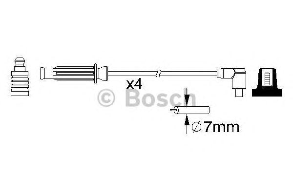 Провода высоковольтные BOSCH, 0986357213