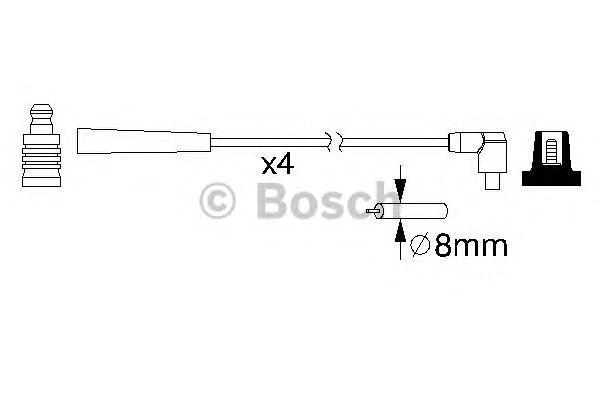 Провода высоковольтные BOSCH, 0986357221