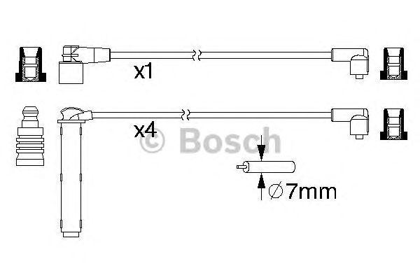 Комплект проводов BOSCH, 0986357223