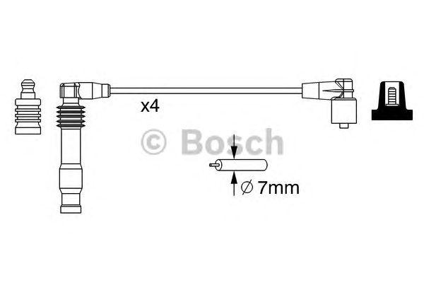 КОМПЛЕКТ ВВ. ПРОВОДОВ BOSCH, 0986357228