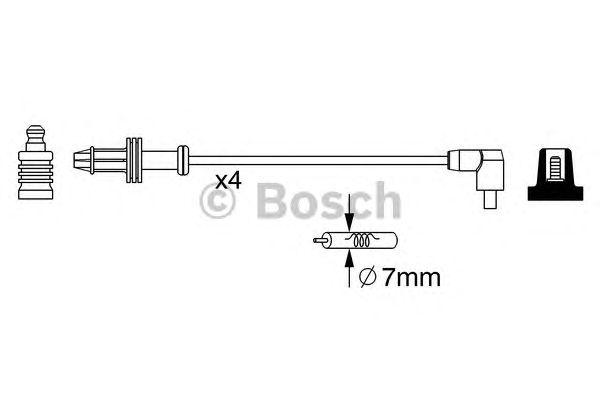 КОМПЛЕКТ ВВ. ПРОВОДОВ BOSCH, 0986357240
