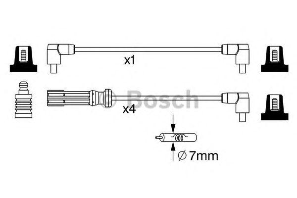 КОМПЛЕКТ ВВ ПРОВОДОВ BOSCH, 0986357244