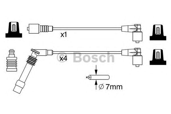 КОМПЛЕКТ ВВ. ПРОВОДОВ BOSCH, 0986357247
