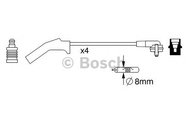 Комплект проводов BOSCH, 0986357257