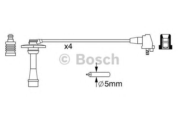 КОМПЛЕКТ ВВ. ПРОВОДОВ BOSCH, 0986357259
